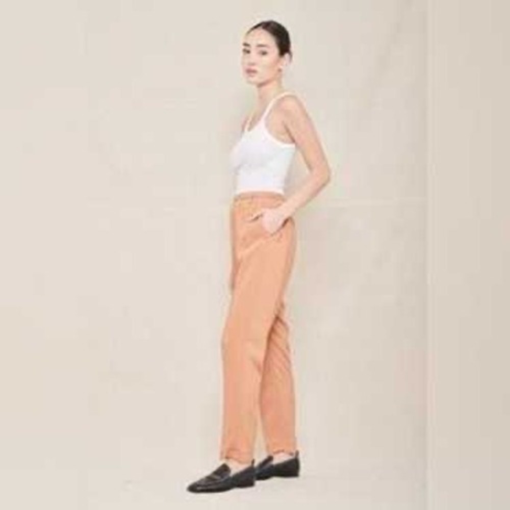 Giada Forte Rosa 100%‎ Silk Tailored Trousers Pants Italy Size 00